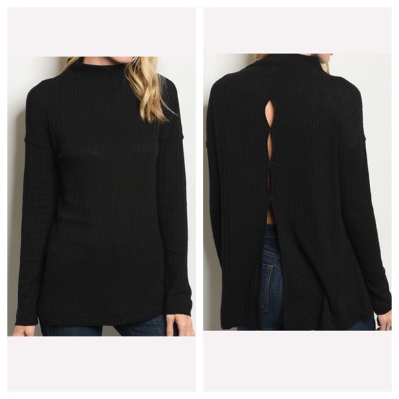 Love Riche Sweaters - Black TNeck Top